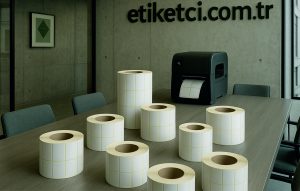 Etiket firması, etiketler ve barkod yazıcı uyumlu rulo etiket çözümlerine odaklanan profesyonel bir etiket firmasını yansıtıyor